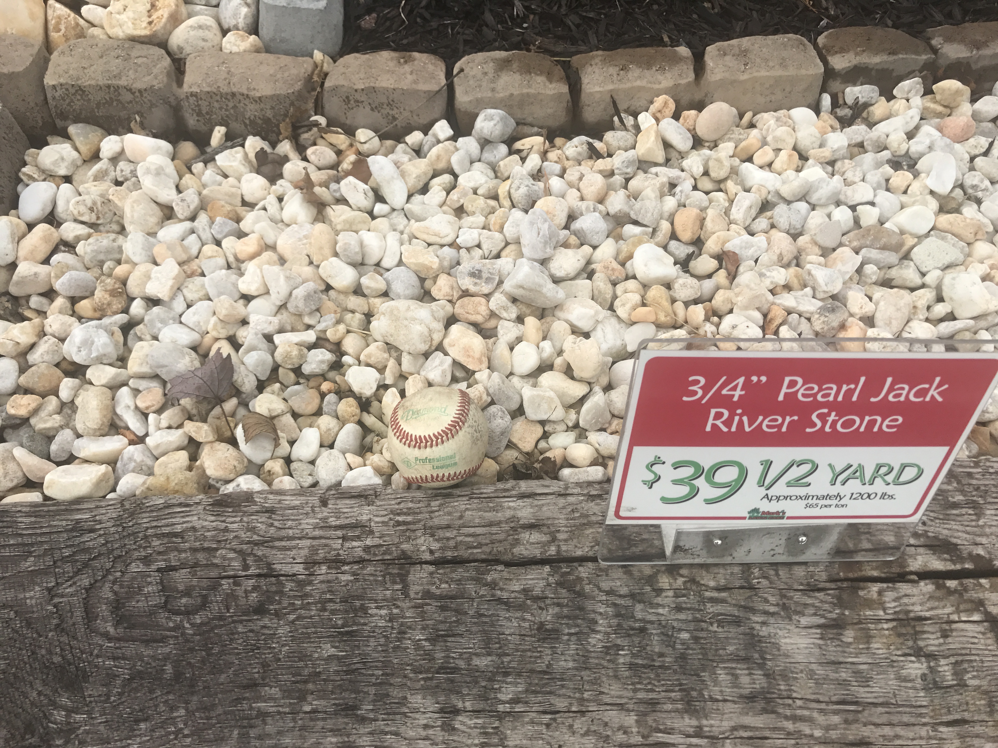 3/4″ Pearl Jack River Stone (per 1/2 yard or ton) Mark's Lawn Care